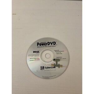 CyberLink PowerDVD 4.0 Software CD For Dell Computer DVD Playback